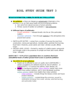 ECOL 1000 Study Guide Test 3 