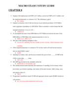 MACRO EXAM 3 STUDY GUIDE