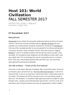 Hist 101, week 9 notes