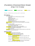 Foundations of business chap 13 and 14