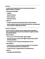 PSY 101- Week 5 Notes