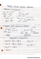 MATH 1325 FINAL EXAM REVIEW