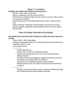 Psychology Study Guide Chapters 1, 2, and 3