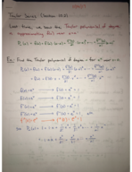 MTH 142 Notes Week 9