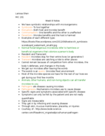 Microbiology week 8 Notes