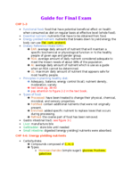 FNH 2293- Final Exam Handy Guide