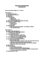 Financial Accounting Study Guide