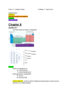 Chemistry 111 Week 9 notes