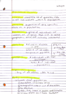 Genetics and Evolution: Population Genetics