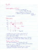 Econ 203, Week 12 Notes