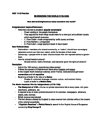 World History: REORDERING THE WORLD