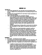 US DIPLO NOTES WEEK 12 