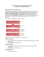 Drugs for Coagulation 