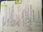 Chem. 101 Week 10 Notes 