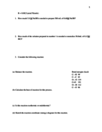 Chemistry 111 Exam 3 Study Guide 