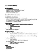 Management 3304 Chapter 7 Notes