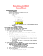Poli Sci 40 Week 9 Lecture notes
