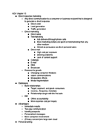 ADV 205, chapter 15 notes 