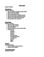 Study Guide - Genetics