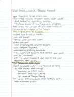 Personal Finance Final Study Guide