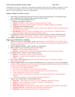 COM 230 Study Guide for Finals
