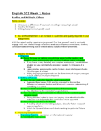 ENG101 Week 1 Notes