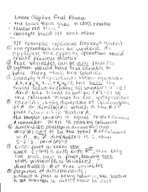 Intro to Linear Algebra Final Study Guide