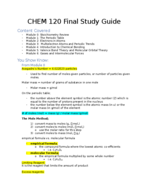 Final Exam Study Guide