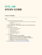 INTL-100 Final Study Guide