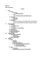US History 151 Week 15 Notes