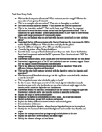 Final Exam Study Guide - NSC 170
