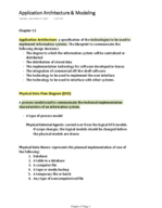 App architecture and modeling