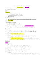 WOH 2012 - Exam 3 Study Guide