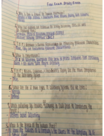 Final Exam Study Guide
