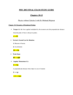 PHY 2053 FINAL EXAM STUDY GUIDE