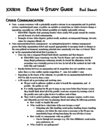 JOUR391, Exam 4 Study Guide