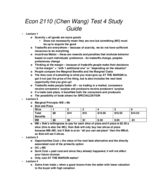 Econ 2110 (Chen Wang) Test 4 Study Guide ~In progress!