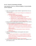 PHI 107, Final Exam Study Guide