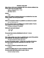 Chemistry final study guide 