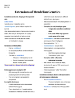 BIO 184 , week 14 notes