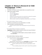 Chapter 2 Notes (cont) 