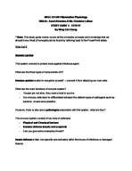 ANSC 323-001 Mammalian Physiology - FINAL STUDY GUIDE