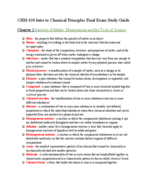 Chemistry 030 Final Exam Study Guide