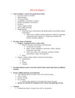 HUN 1201 Chapter 1 Notes