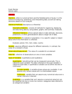 SOCSCI 2J03 - Exam Review