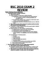 Study Guide for Exam 2 BSC2010