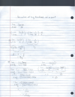 Week 8 Calculus Notes