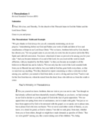 Week 1-1 Thessalonians