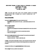 ANSC 250-002 - Principles of Animal Sciences - FINAL STUDY GUIDE
