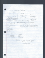 Chemistry notes week8